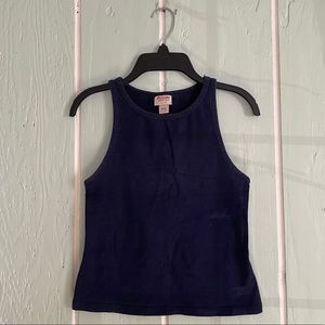 navy blue tank top